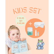 NIEUW! Kids Set (4x Iunik kids mask - lav kids gezichtscrème, lipbalsem en haarband)