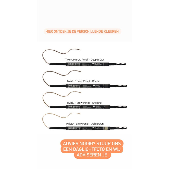 TwistUP Brow pencil Chestnut Bellapièrre