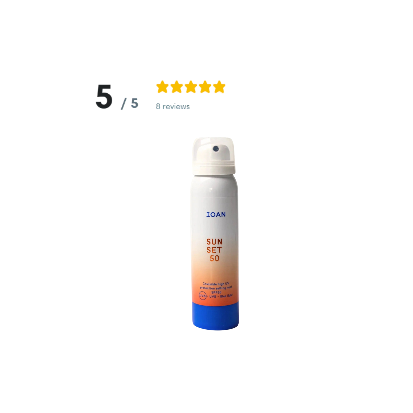 BESTSELLER! IOAN Sun Set 50 Spray - 100ml