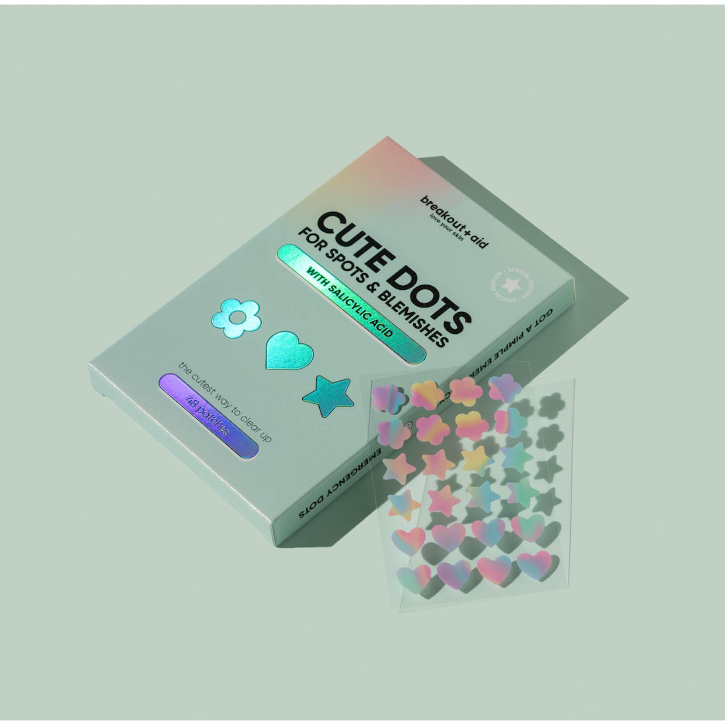 NIEUW! Breakout Aid- Cute Dots for spots and blemishes met salicylzuur - 48 patches