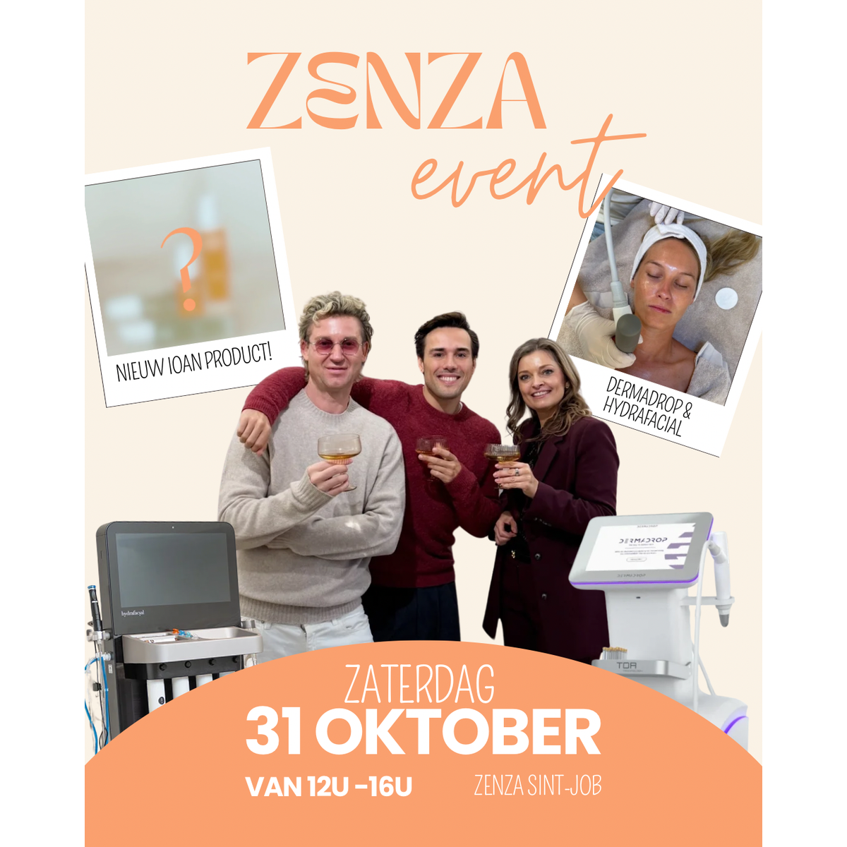 Dermadrop & IOAN event 31-10 bij ZenZa Sint-Job - €15