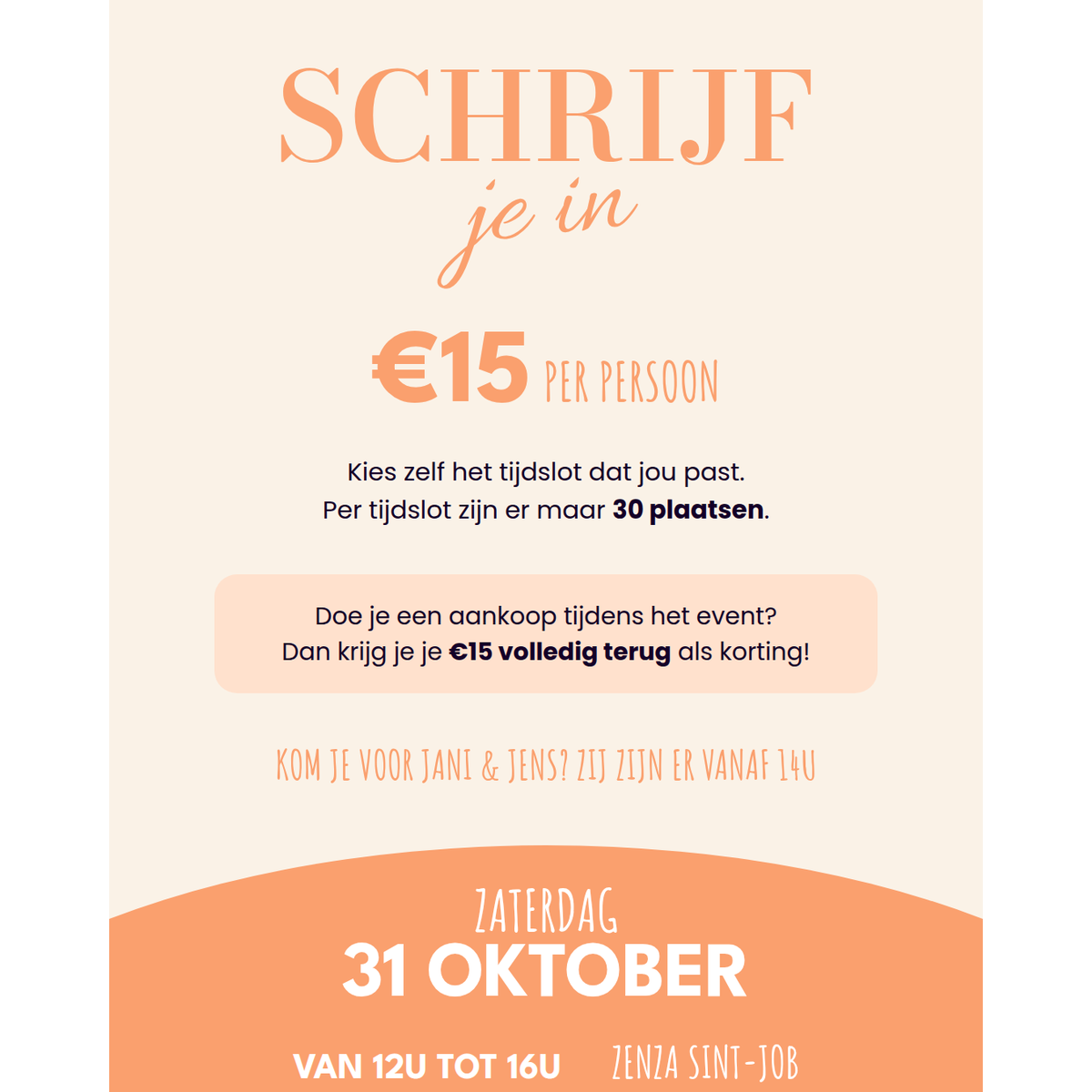 Dermadrop & IOAN event 31-10 bij ZenZa Sint-Job - €15