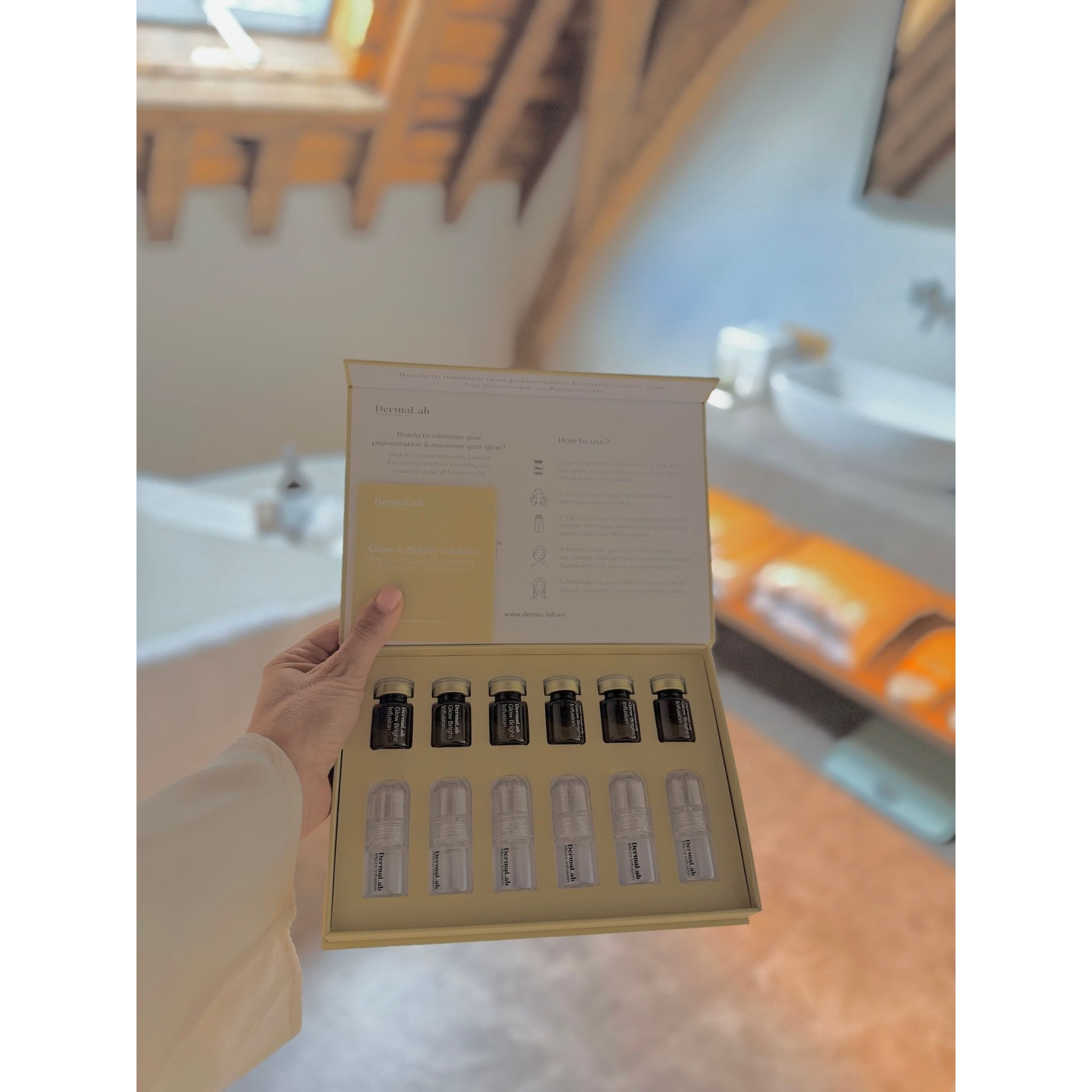 NIEUW! Dermalab Glow & Bright Infusion -Kuur aanpak pigmentvlekken (6 applicaties)