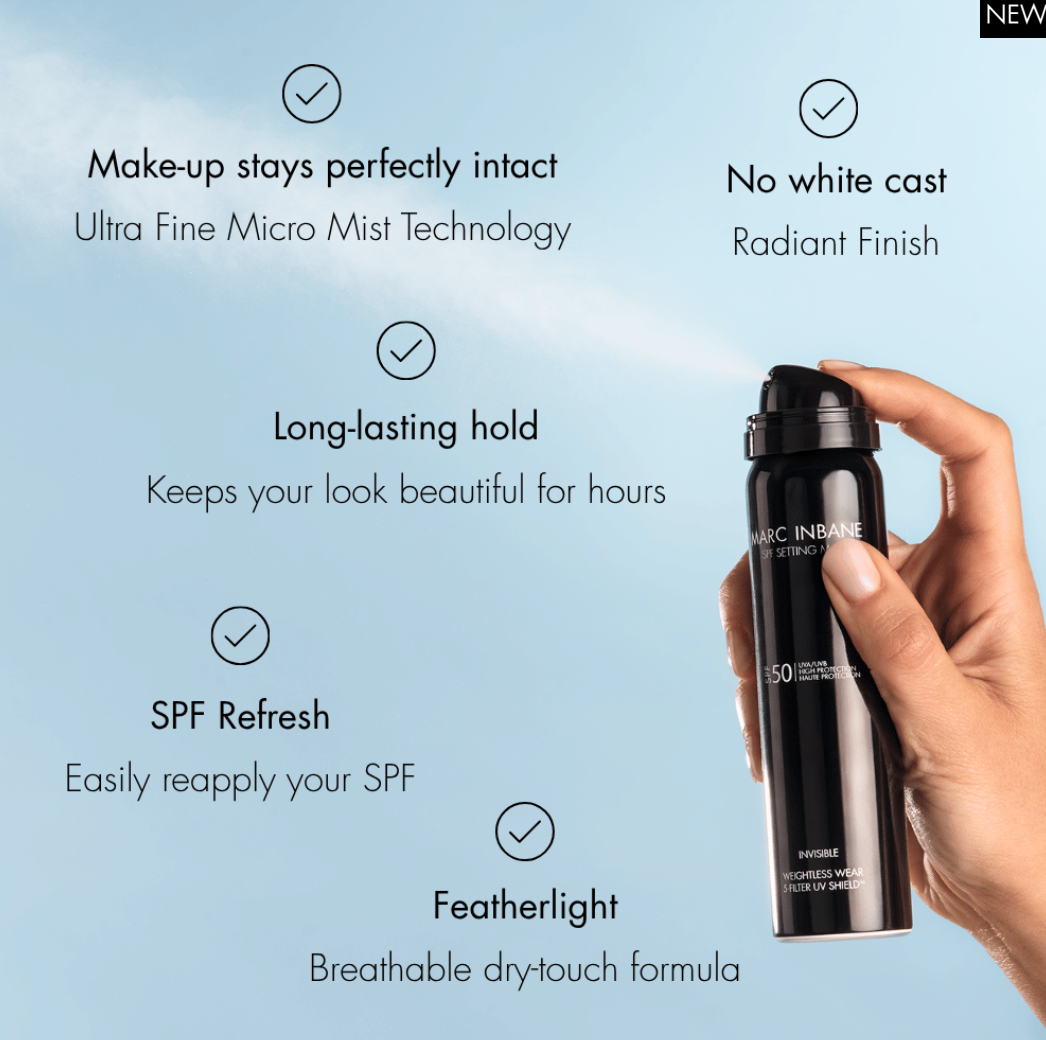NIEUW! Marc Inbane SPF50 Setting Mist