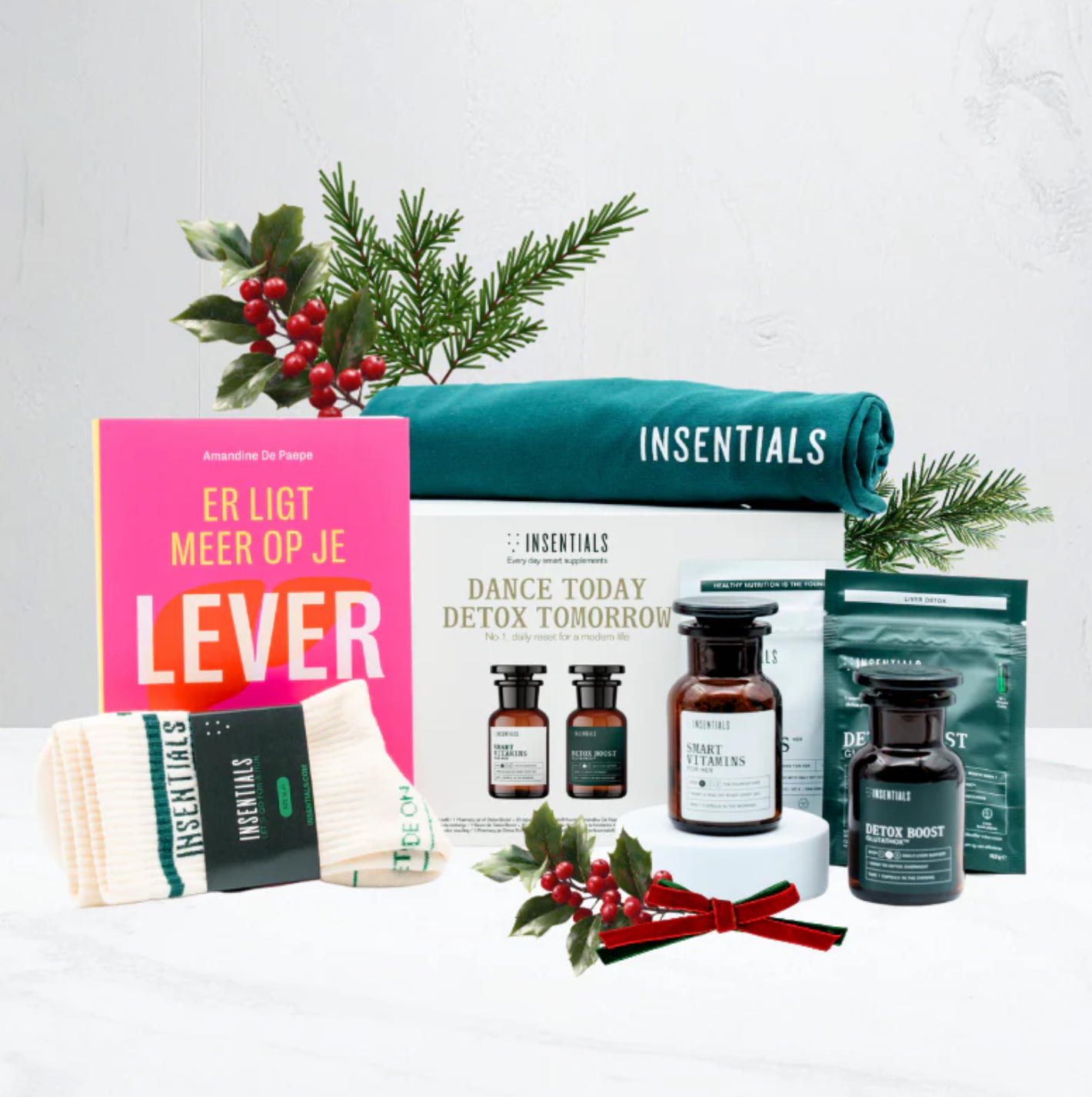 NIEUW! Insentials Dance Today - Detox Tomorrow X-Mas Gift Box - Smart Vitamins + Detox Boost