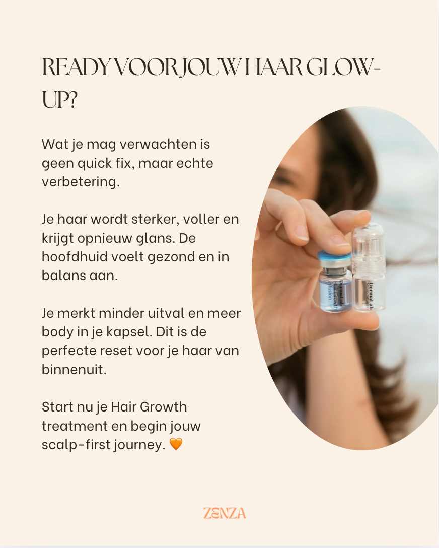 NIEUW! Dermalab - Hair Growth Infusion Box (6stuks) + Gratis Scalp Brush