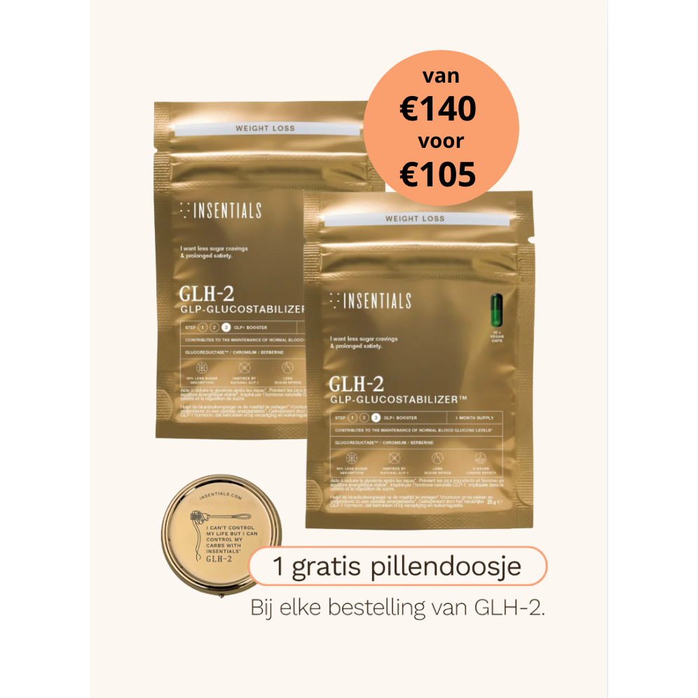 BESTSELLER - 2x Insentials GLH-2 met GRATIS pillendoosje € 35korting