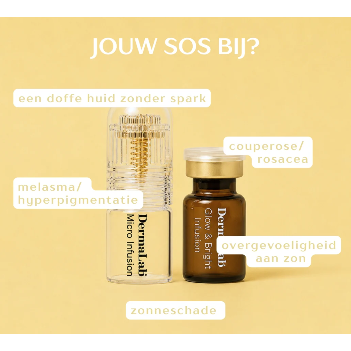 NIEUW! Dermalab Glow & Bright Infusion -Kuur aanpak pigmentvlekken (6 applicaties)