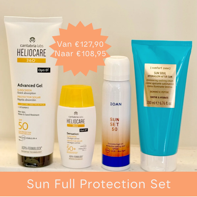 Sun Full Protection Set (Heliocare Sensation + Advanced Gel + IOAN Sun Set Spray + Sun Soul Aftersun)