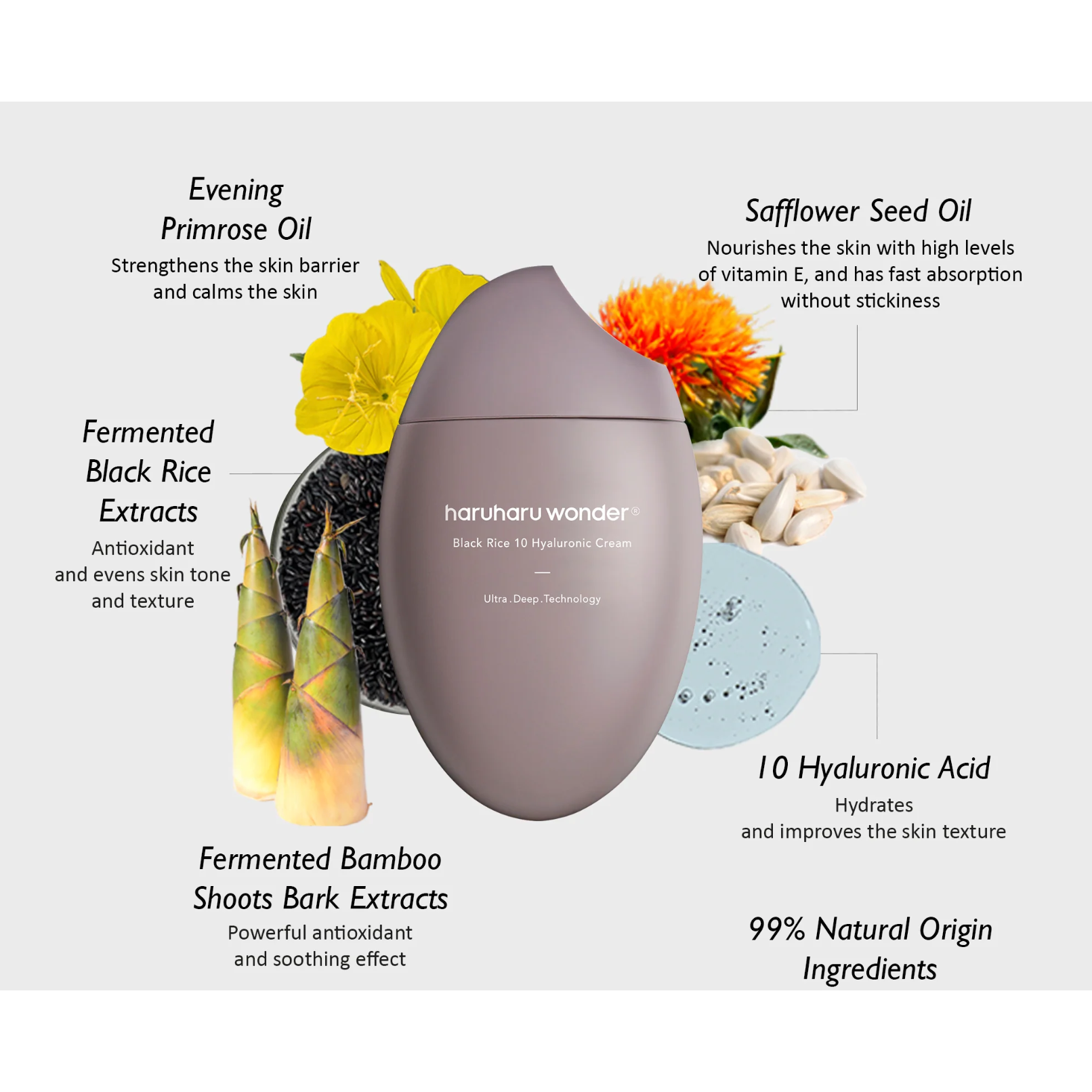 ZenZa haruharu wonder black rice hyaluronic cream