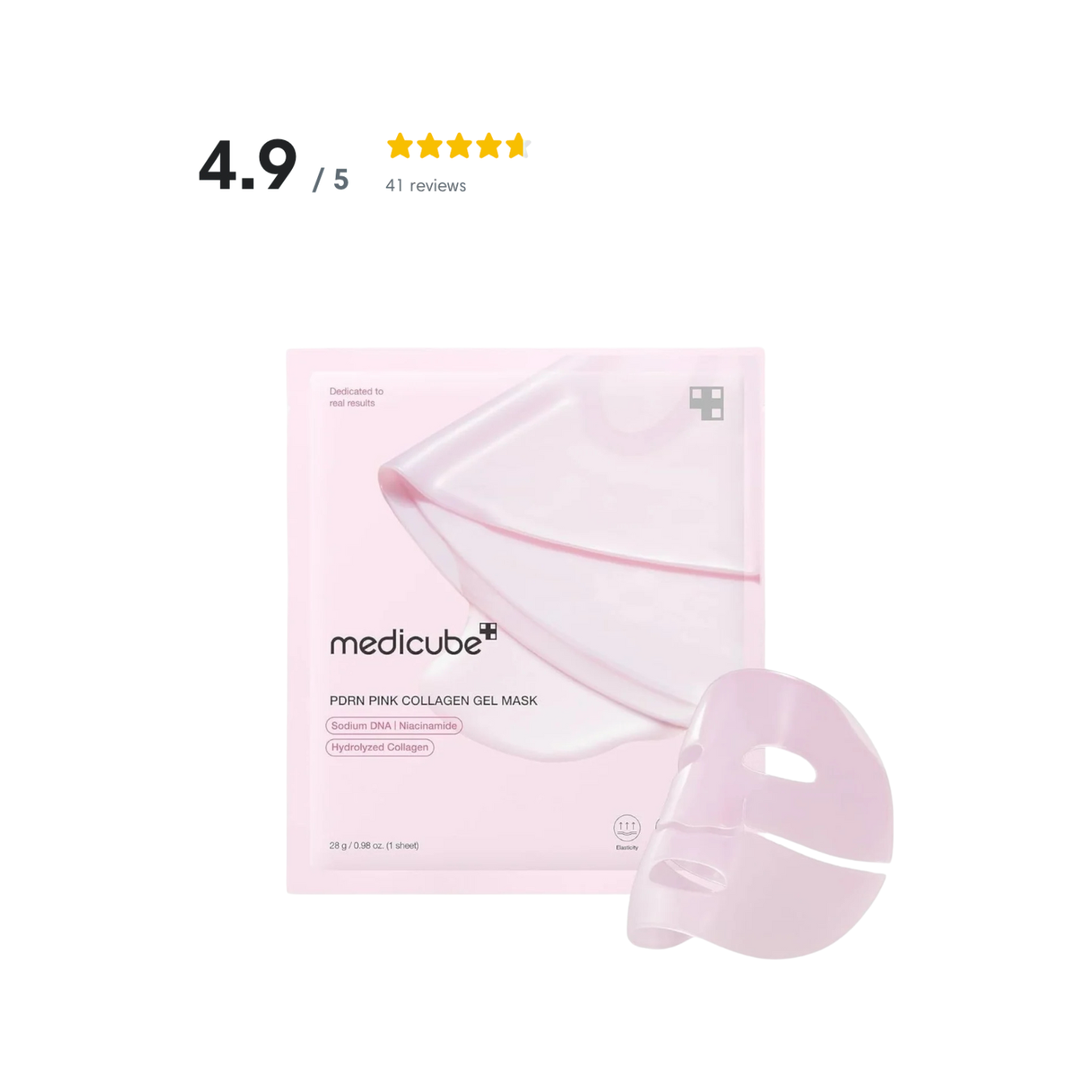 ZenZa medicube pink pdrn collagen gel mask duo