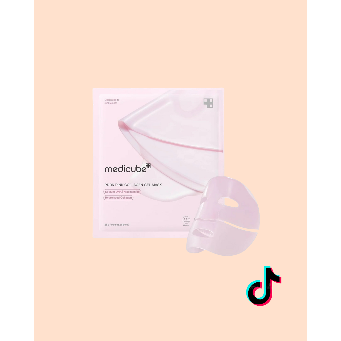 ZenZa medicube pink pdrn collagen gel mask duo