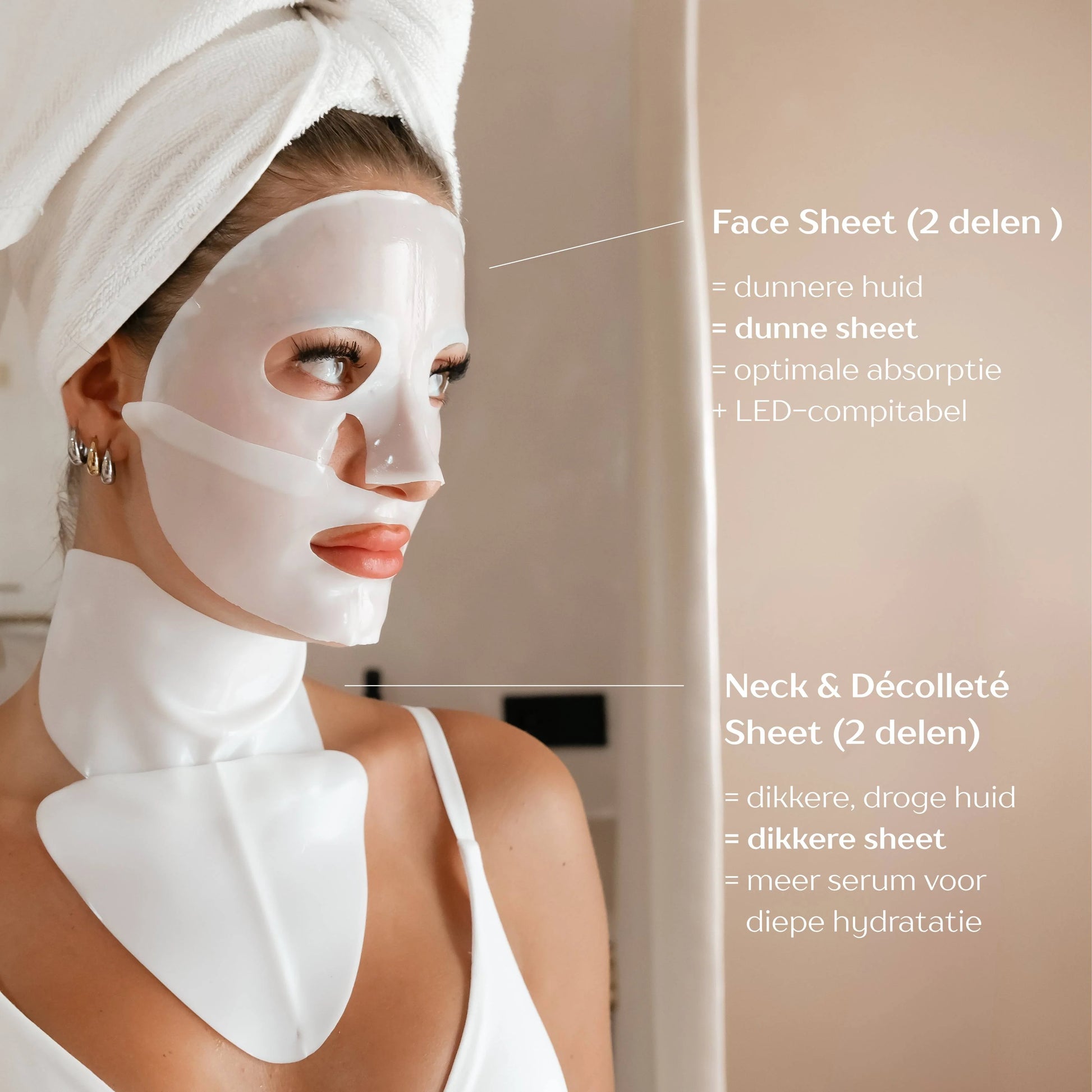 Zenza Dermalab face mask decolleté