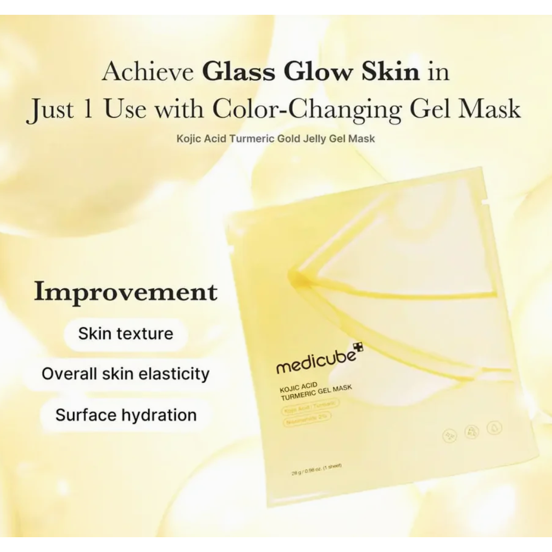 NIEUW! 2x Medicube Kojic Acid Turmeric Brightening Gel Facemask
