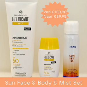 Sun Face & Body & Mist (Heliocare Sensation + Advanced Gel + IOAN Sun Set Spray)