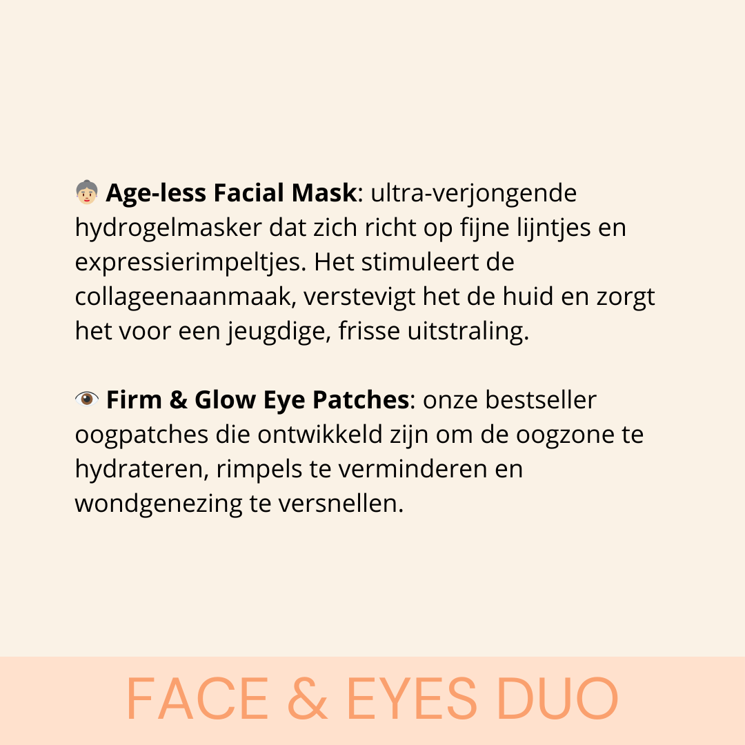 Zenza face and eyes duo facial mask eye patches