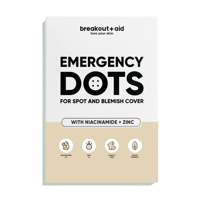 PUISTENSTICKERTJES BREAKOUTAID EMERGENCY DOTS WITH NIACINAMIDE + ZINC 72 stuks