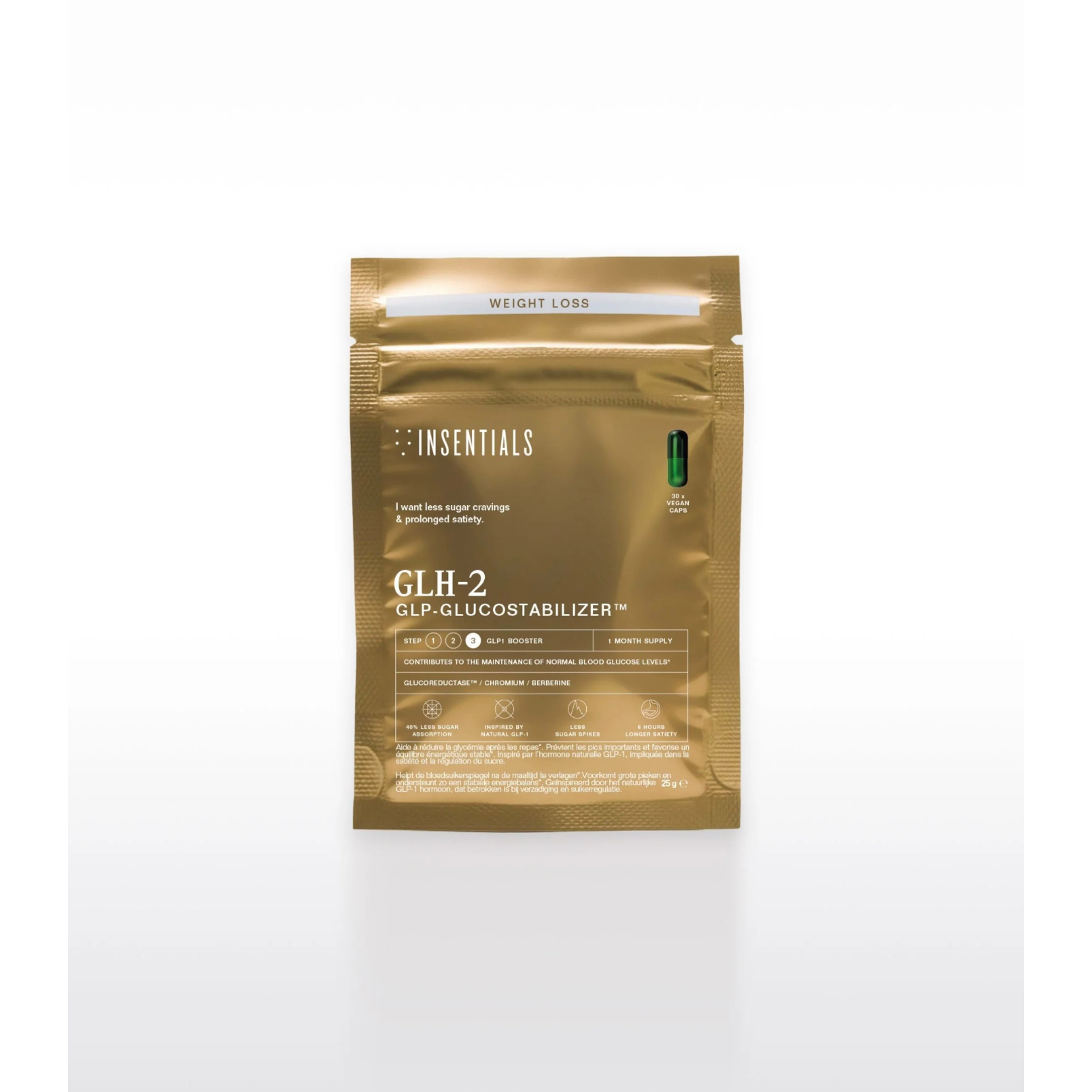 BESTSELLER - Insentials GLH-2, weg met cravings, zorgt voor stabiele bloedsuikerspiegel