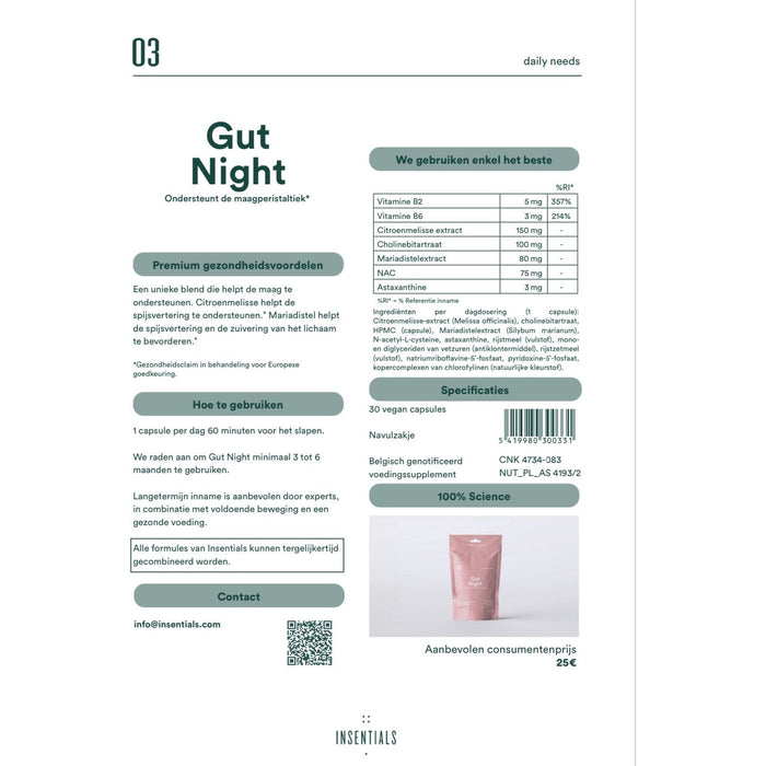 Gut repair day & night pack