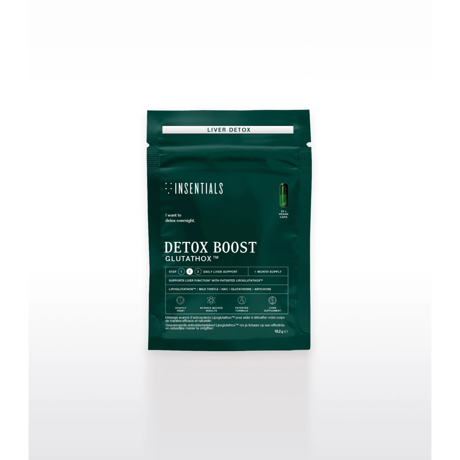 BESTSELLER Insentials Detox Boost: ideaal supplement bij moeilijk afvallen en weinig energie