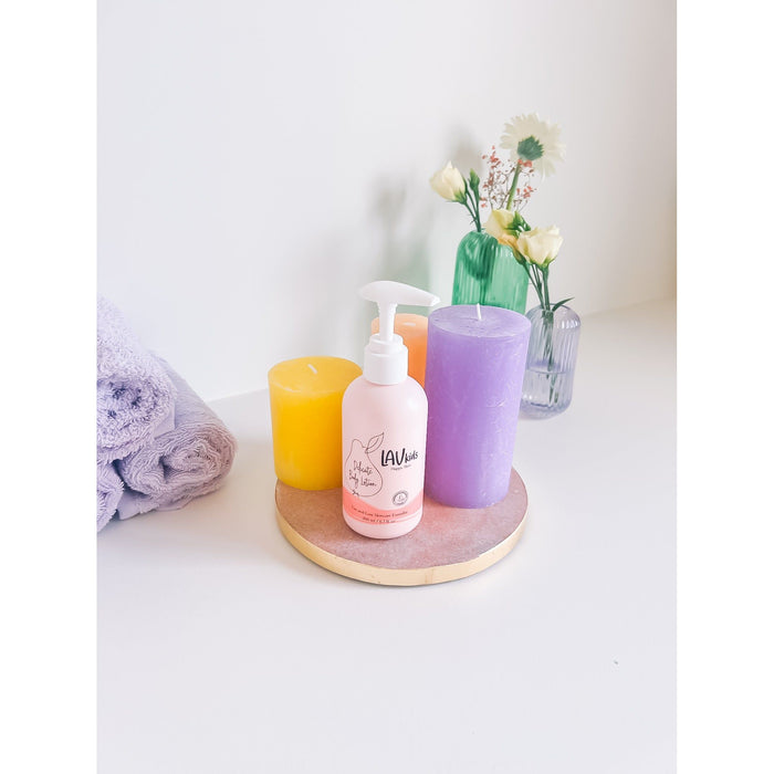 Zachte body lotion met pomp voor kids