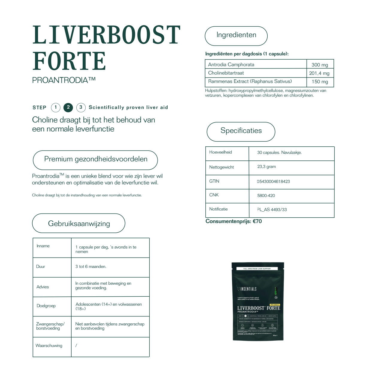 NIEUW! Insentials Liverboost Forte next level detox!