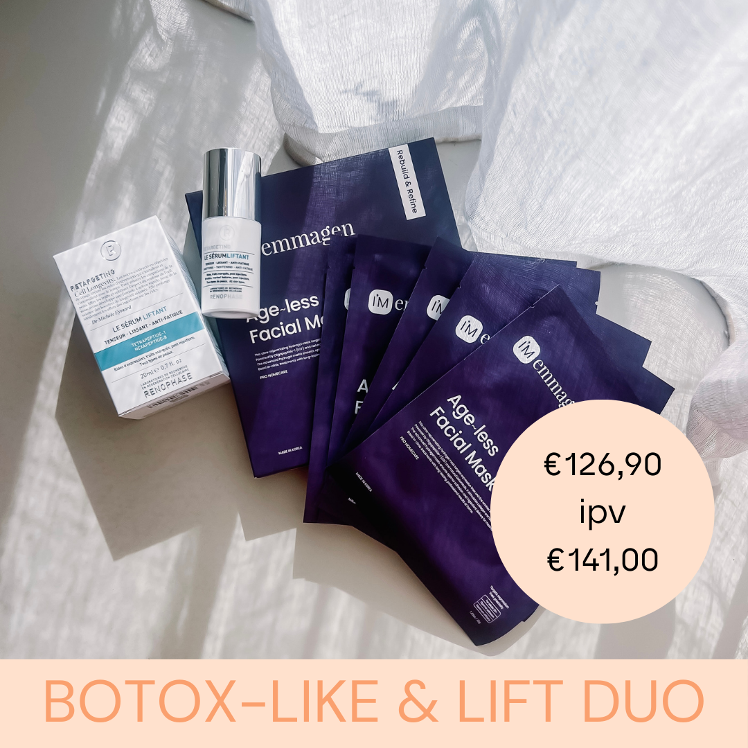 zenza botox like and lift duo facial mask serum