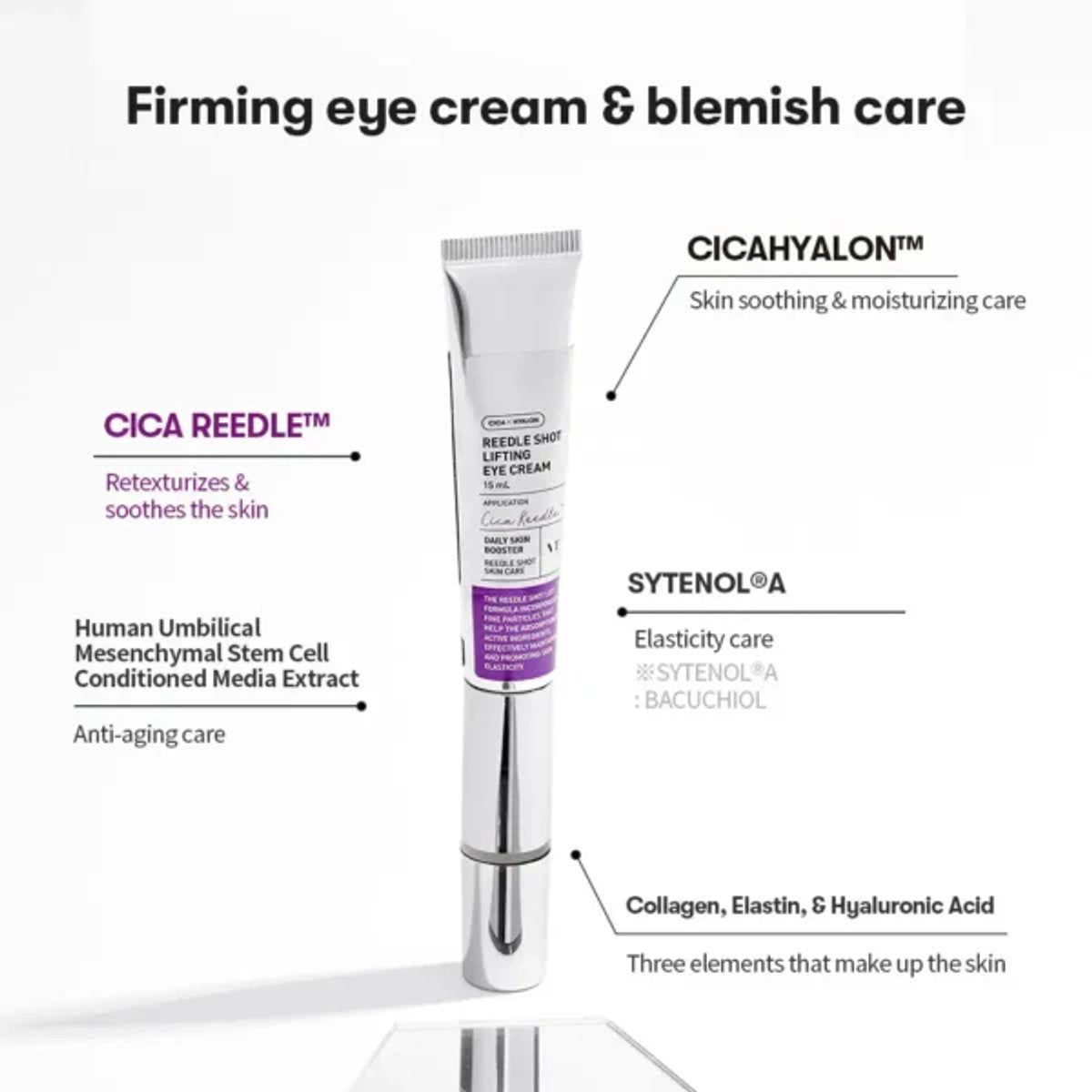 zenza vt cosmetics reedle shot lifting eye cream