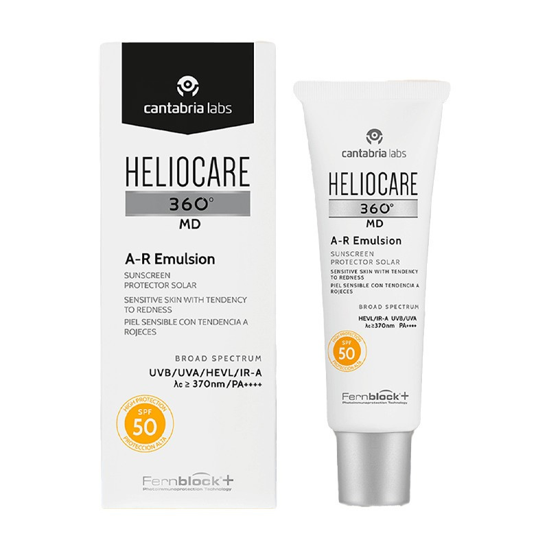 Heliocare 360° A-R Emulsion SPF 50 +- 50ml (voor de gevoelige / rode huid)