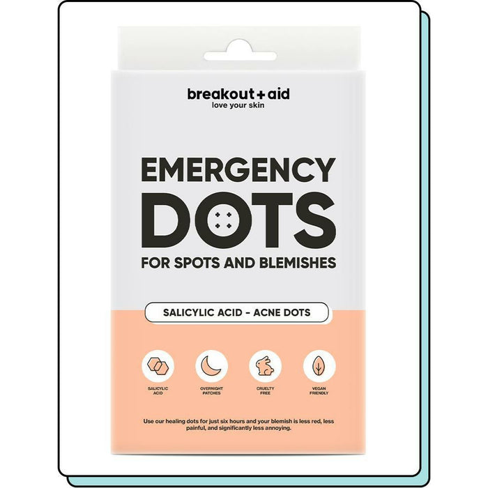 PUISTENSTICKERTJES BREAKOUTAID EMERGENCY DOTS WITH SALICYLIC ACID 72 stuks