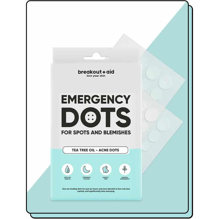 PUISTENSTICKERTJES BREAKOUTAID EMERGENCY DOTS WITH TEA TREE OIL 72 stuks